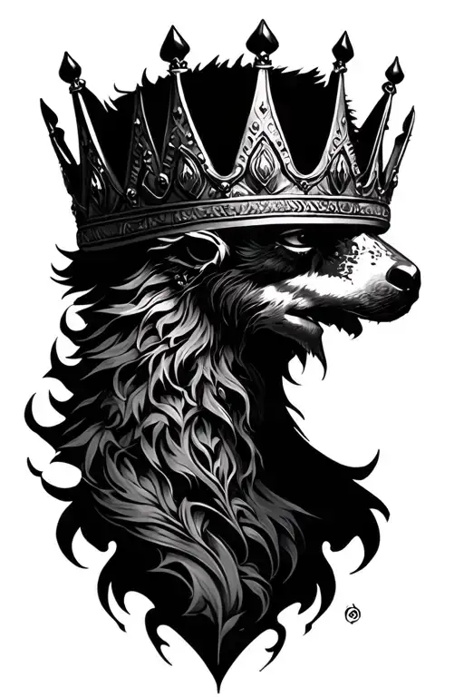 A Crown In My Side Left Part Neck And Under The Crown Type Darko