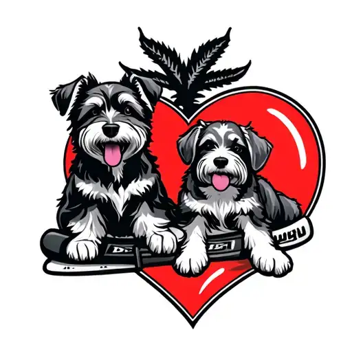 Dogs Travel Hockey Love Heart