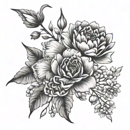 April August February And June Birth Flower