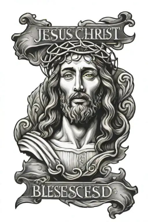 Jesus Christ And Blessed Written
