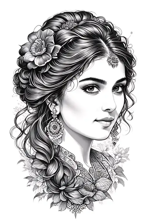 Traditional Woman Portrait