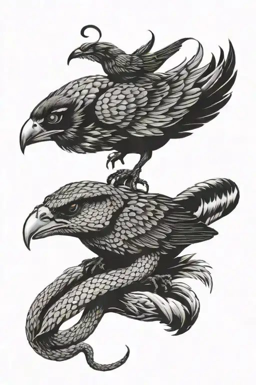 Snake And Crow