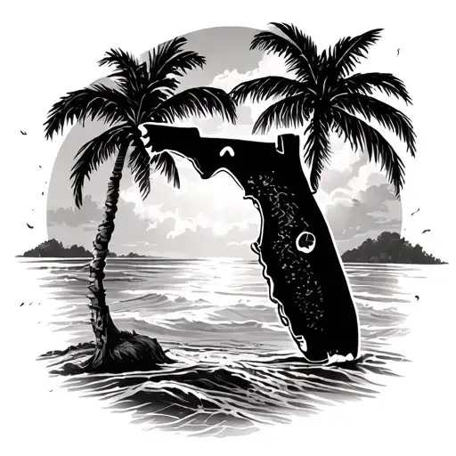 Florida And Palm Trees