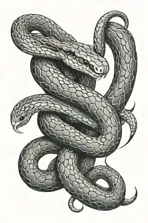 Snake Wrapping Around The Arm