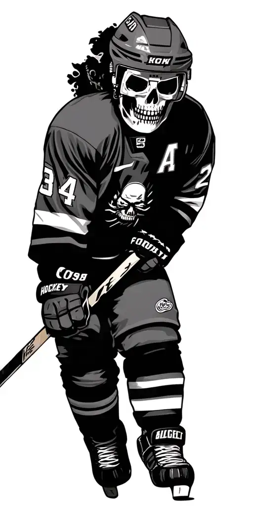 Dead Hockey Player