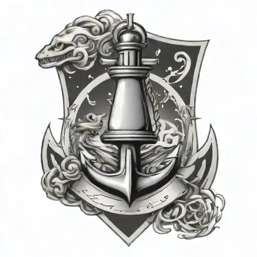 Anchor And Rocket