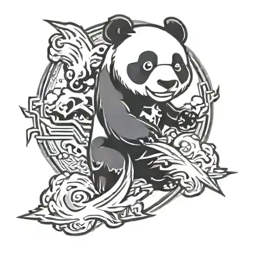 Thunder Bolt With Panda