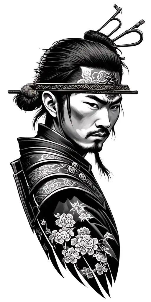 Japanese Neo Traditional Samurai