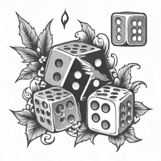 3 Dice With Birthday Of 2-26-1963
