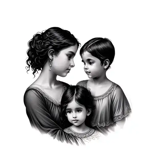 Mother And 2 Sons