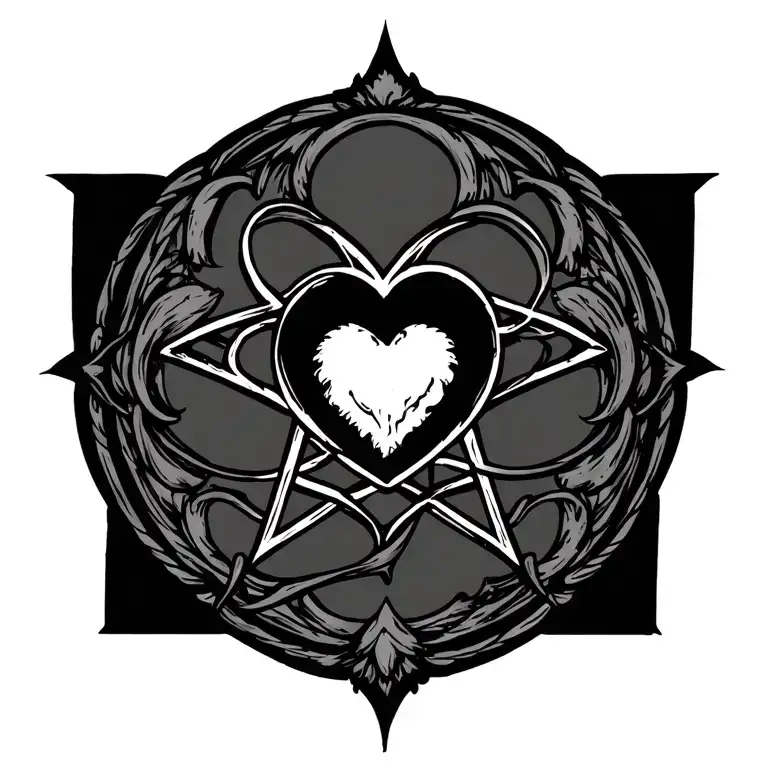 Heartagram Tramp Stamp