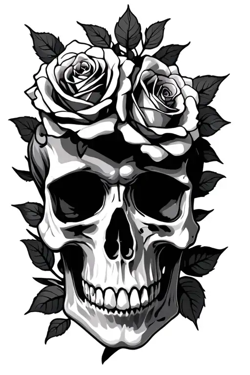 Skull And Roses