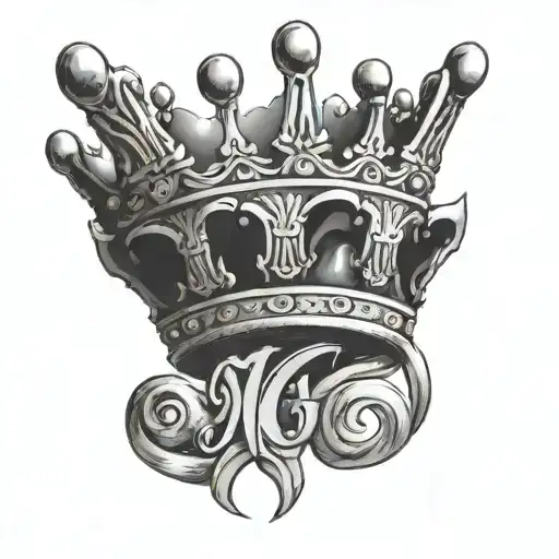 Initial Mg With A Crown