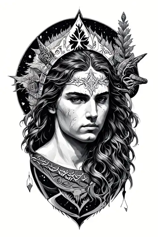 Nordic Mythology Scene