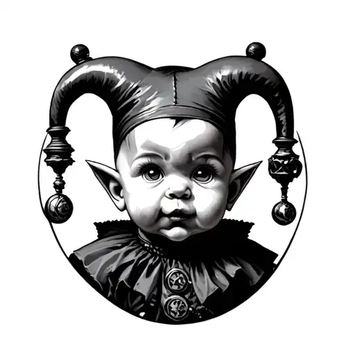 Evil Jester Baby Steampunk