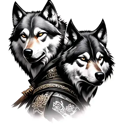 Samurai And Wolf