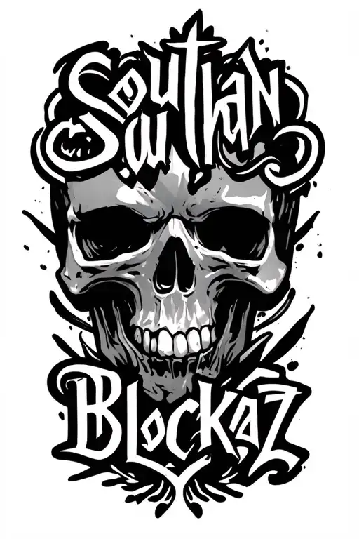 Word 'Southan Blockaz' Back