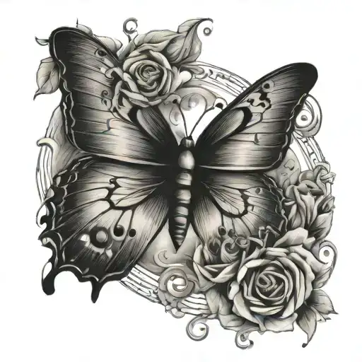 Butterfly With A Bible Verse Intertwined