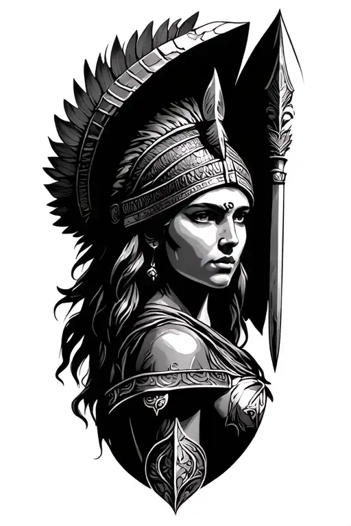 Greek Goddess Athena Warrior
