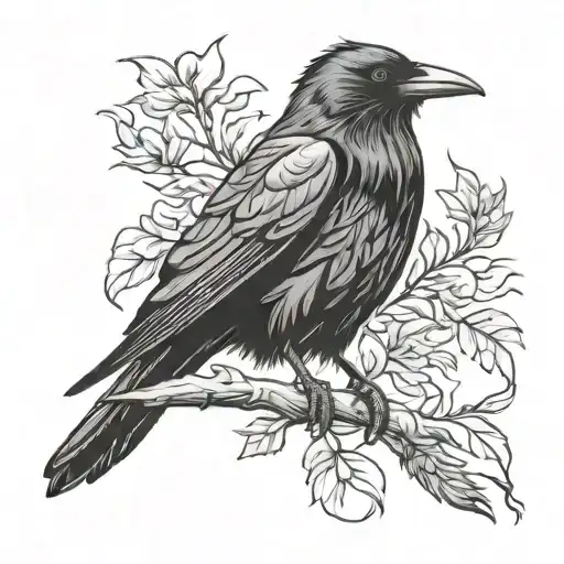 Raven Perched