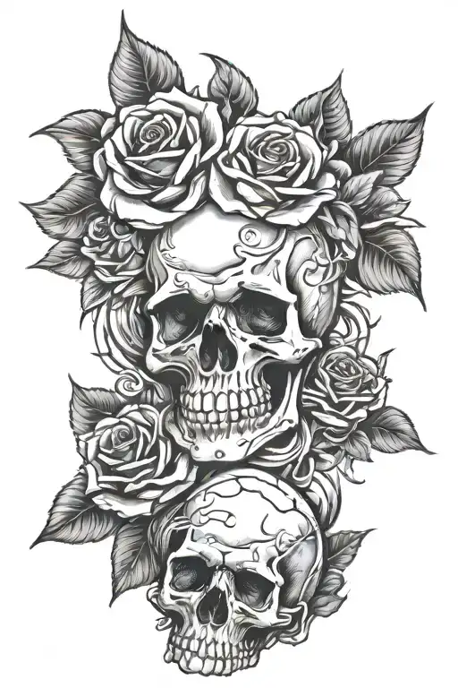 Skull And Roses