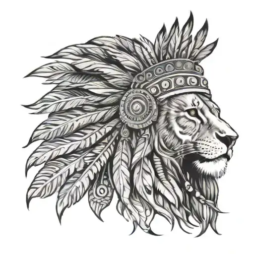 Indian Lion Headdress