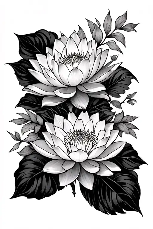 Forearm Full Of Lotus Flowers