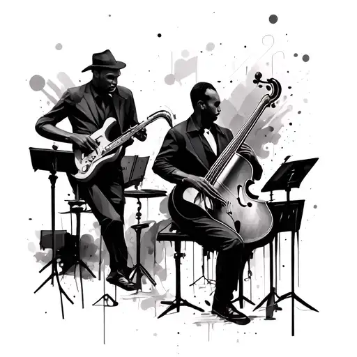 Abstract Jazz Musicians Cover Up