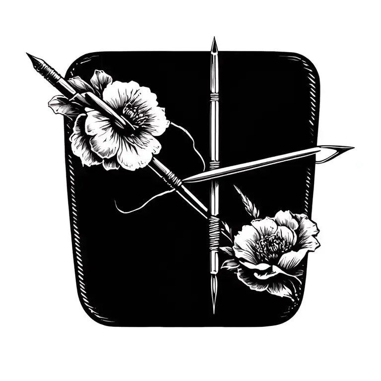 Sewing Needle With Thread