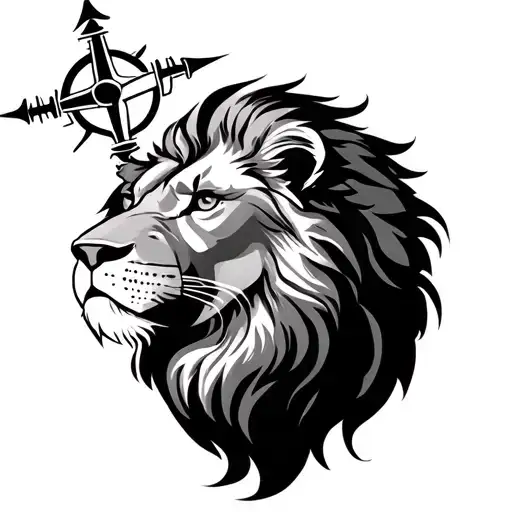 Lion And Compass