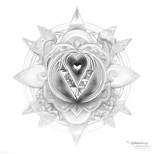 A Mystical Symbol Representing Love And Knowledge