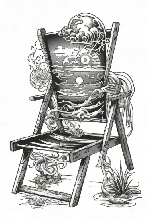Ocean And Beach Chair