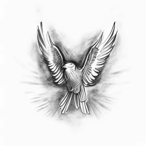 A Crow Coming Out Of My Body With Its Mouth Open