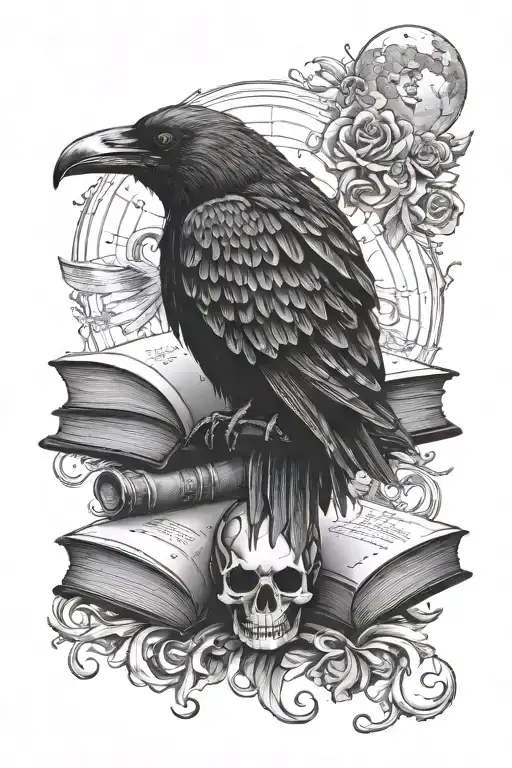 Moon Raven Skull Books