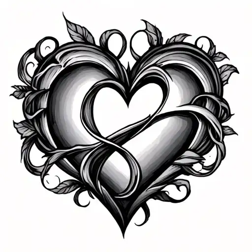 Entwined Initial Heart
