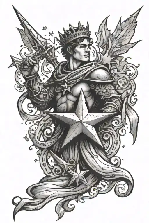 Princes Grabing A Star