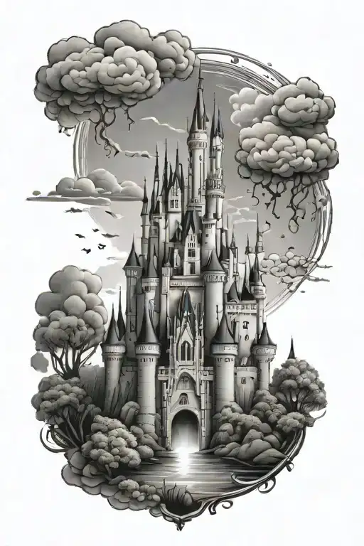 Disney Castle Father Daughter