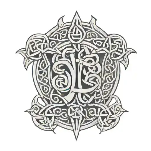 Celtic With The Letters Ajkml