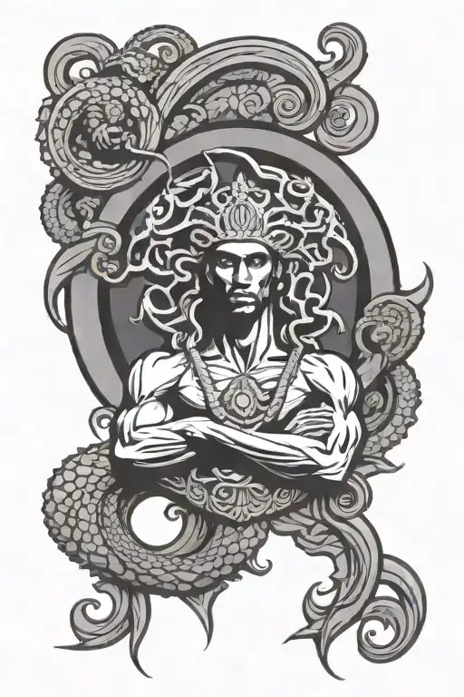 Kobe Bryant's Logo Merged Together With A Medusa Versace Logo