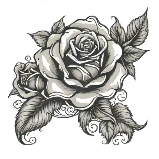 G-code Inscription On Rose Background