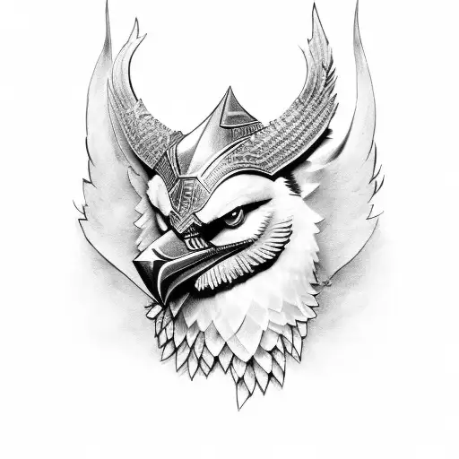 Valkyrie With Blue Accents