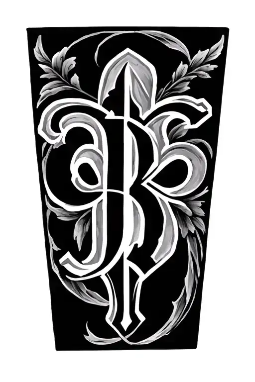 Simple Cross Include The Letters A B And J