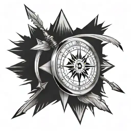 Compass And Arrow Indian