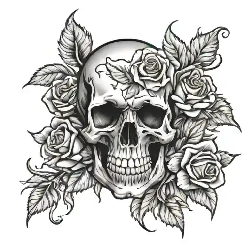 Skull And Roses