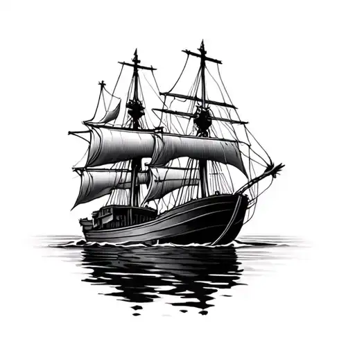 Burn The Boats Christian Tattoo Design