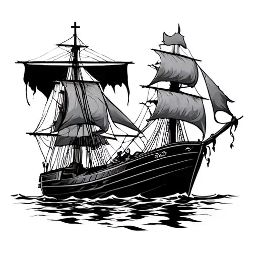 Burn The Boats Christian Tattoo Design