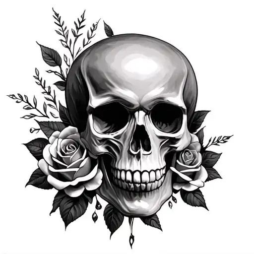 Skull And Roses