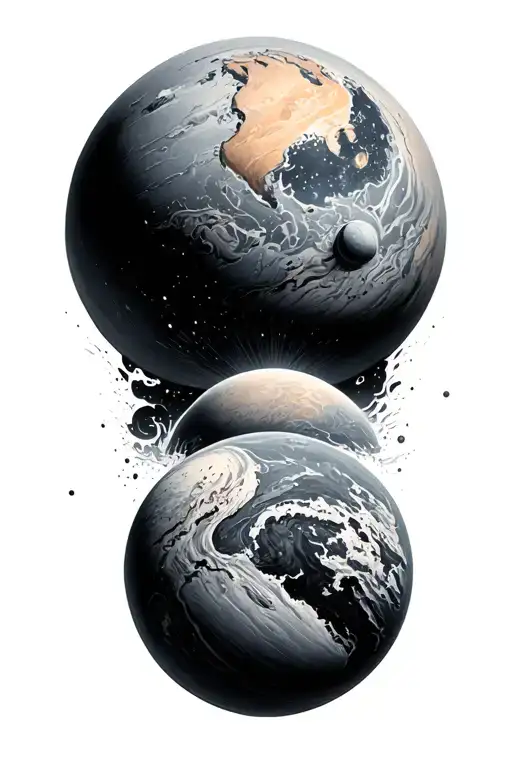 Planet With A Dissolvence Effect