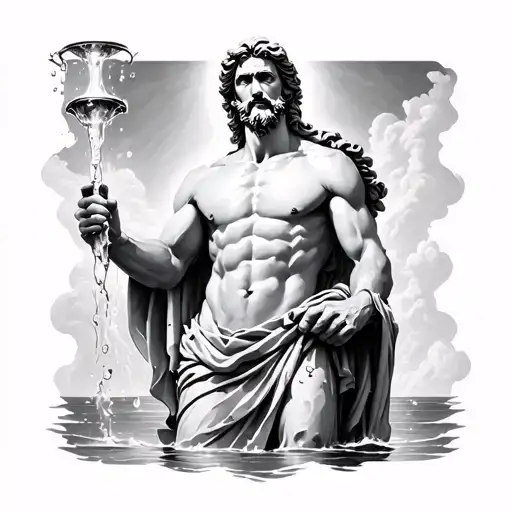 Zeus Holding Water Darken Everything Add More