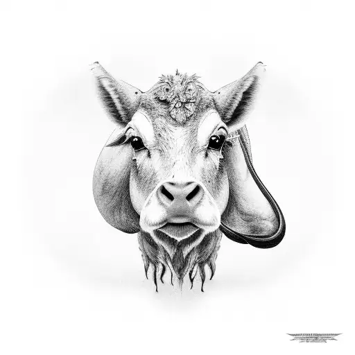 A Group Of Farm Animals Gathered Under A Radiant Sun